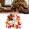 20pcs Resin Christmas Ornaments Miniature Pendant DIY Figurine Accessories Kit Bells Snowmen Santa Claus Christmas Hats