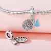 Beads Copper Charms Original Anemone Flower Pendant Beads Fit Bracelet Jewelry Diy Women Fine Gift Accessory