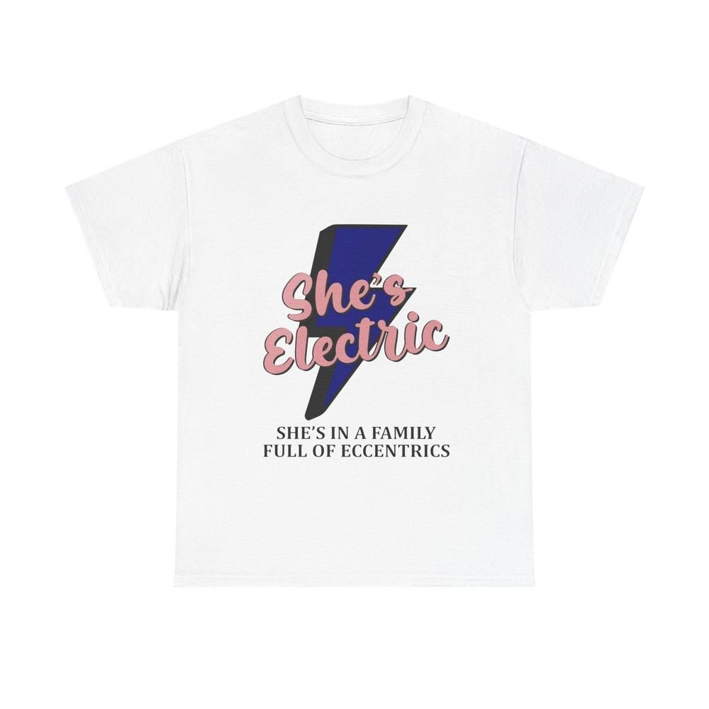 Shes Electric Retro Graphic T Shirt Unisex Heavy Cotton Tee
