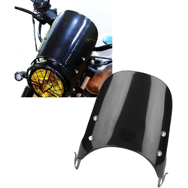 Motorcycle 5-7 Inch Headlights Universal Motorcycle Windscreen Wind Deflector for Comfortable Ride Motorcycle Wind Deflector