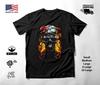 Cracked Skull Red Rose Yellow Glow T-Shirt Black Unisex S-2XL