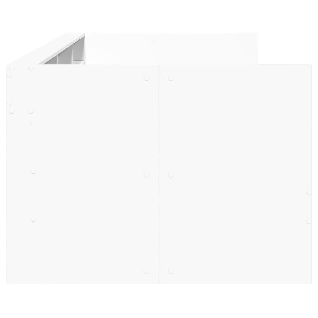 Daybed with Drawers (Without Mattress) White 90 x 200 cm