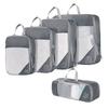 Four-Piece Compression and Moisture-Proof Travel Storage Bag Set for Luggage, Toiletries, and Makeup