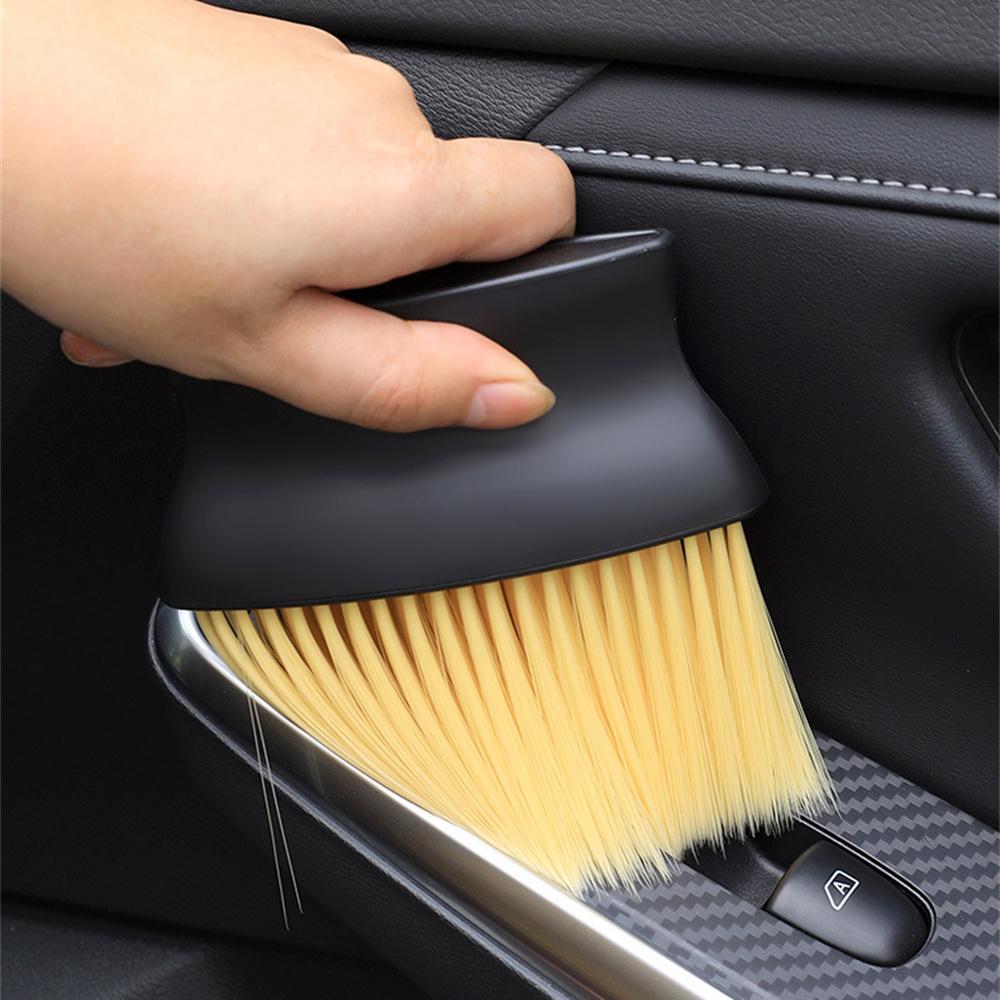 2PCS Car Interior Cleaning Tool Auto Air Conditioner Air Outlet Clean Brush Car Crevice Dust Removal Soft Brush Detail Brushes