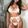 Ladies Erotic Lingerie Sexy Lace Strap Garter Belt Fashion Lingerie Set