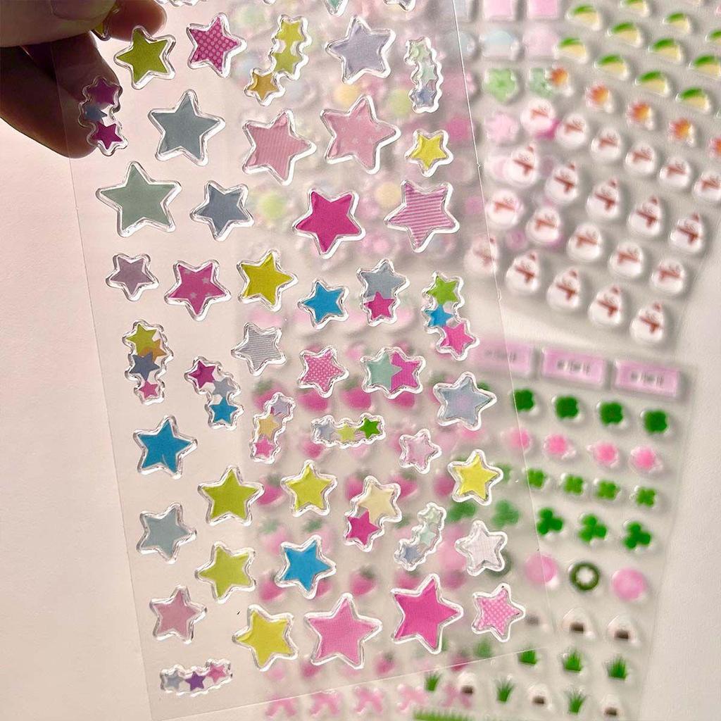 3D Droplet Gel Stickers for Journals & Phone Cases