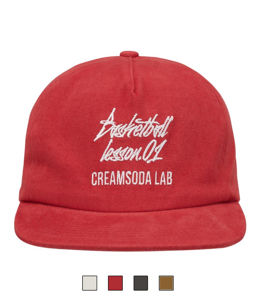 CREAM SODA LAB Quarter Ball Cap Red White