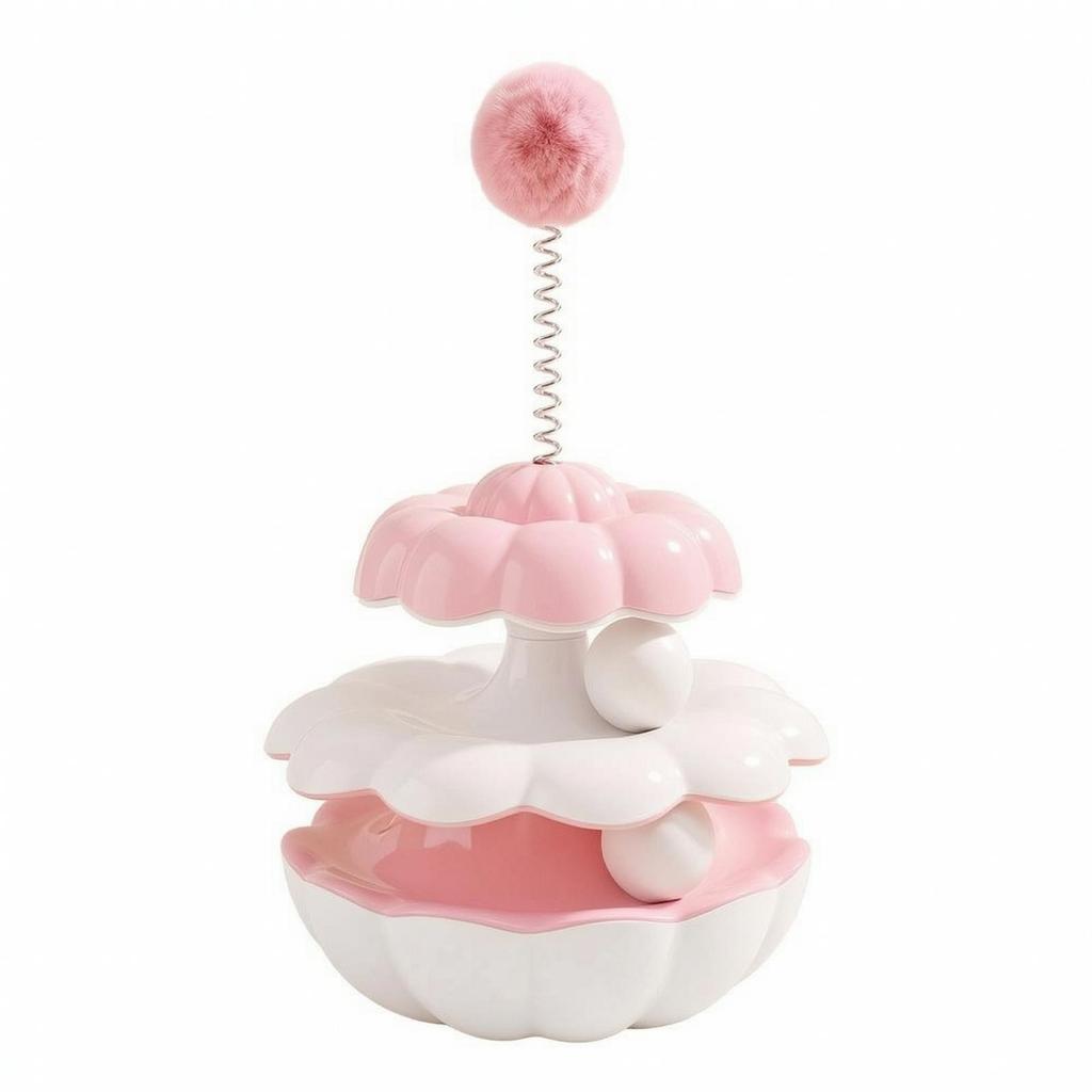 Interactive Cat Toy Flower-Shaped Tumbler Enrichment