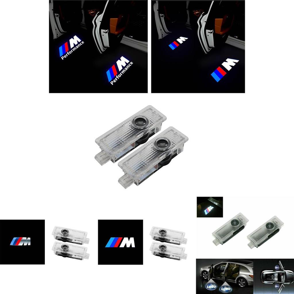 Luxurious Led Car Door Logo Lights For Bmw Simple Replacement White Color 100 000 Hours Life Span