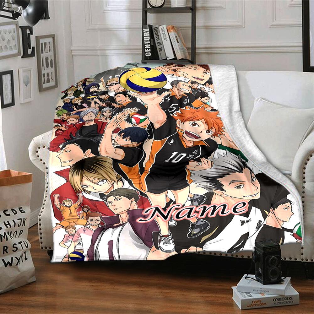 Individuelles 1 Stück Haikyuu! Teamgeist Decke, Weiche und Bequeme Decke, Lässig Warm, Camping Reise Decke, Geburtstagsgeschenk Q91272