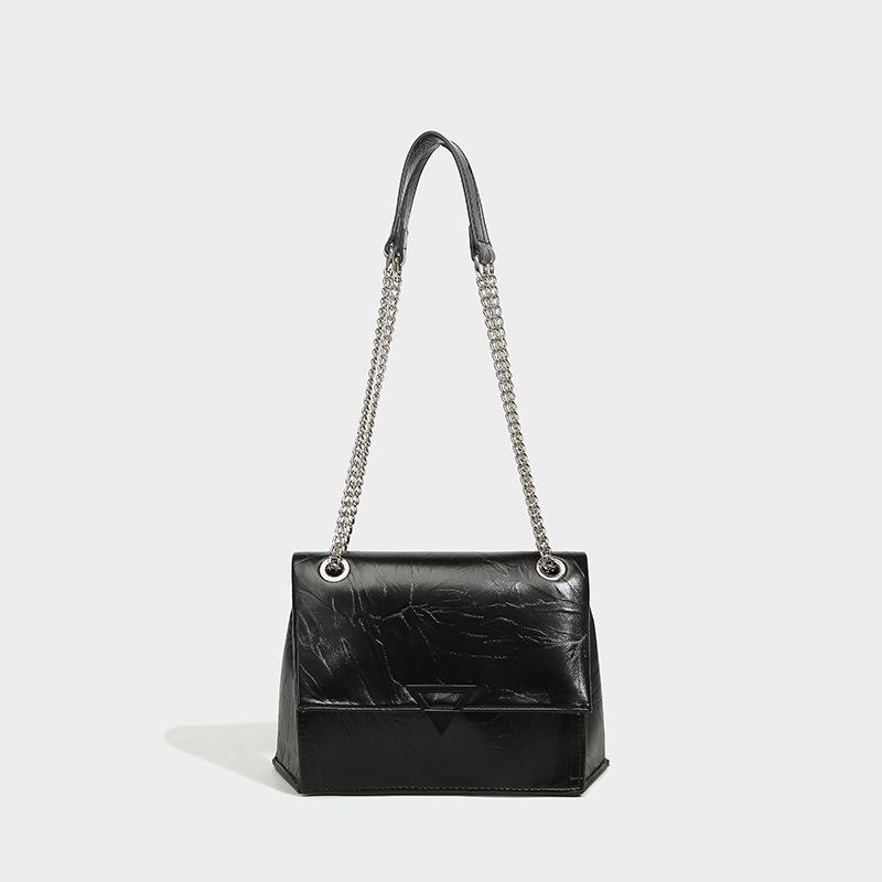 

Chain bag 2024 new bag women s bag large capacity high sense casual versatile messenger bag shoulder bag tide чёрный