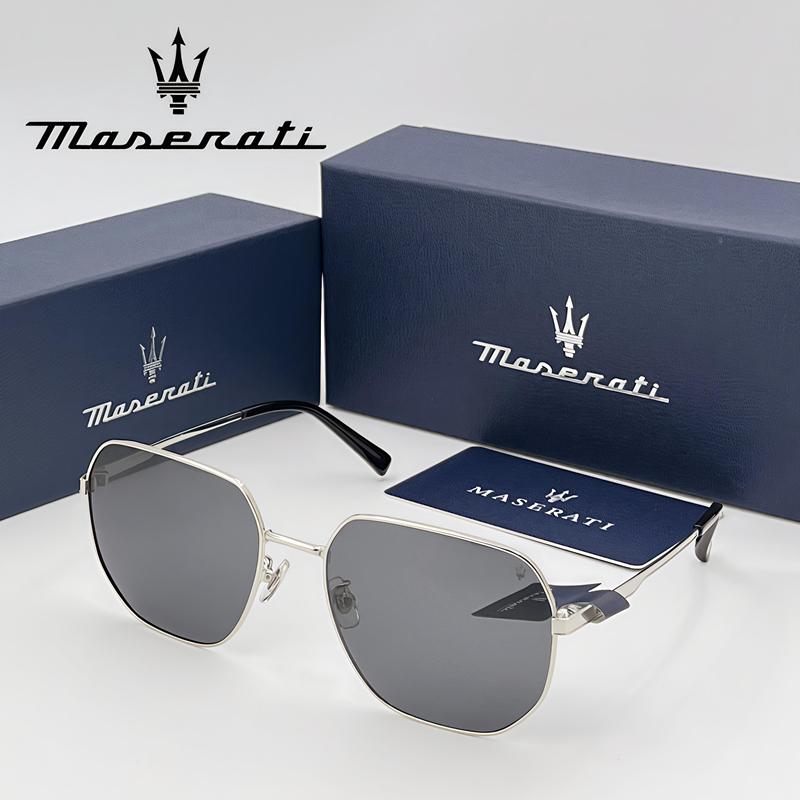 

MASERATI Sunglasses Stylish Square UV400 Polarized Sunglasses Driving Travel Glasses for Men Women Clear Vision 220495 No Case