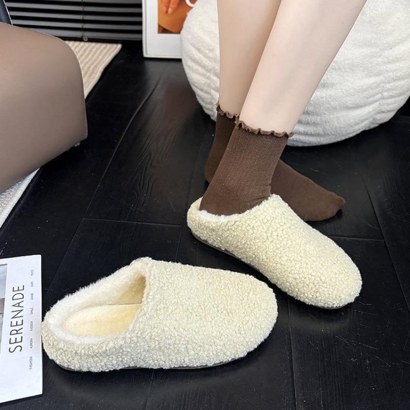 Japanische Plüschpantoffeln Damen Winter Indoor Rutschfest Warm Fortschrittliche Paar Baumwollpantoffeln Heimgebrauch