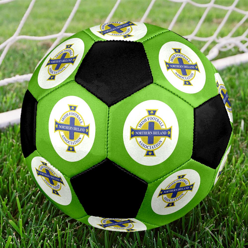 SIZE 5 Northern Ireland National Football Team Soccer Ball Colorful All Ages Machine Stitched PVC Competition Ready Durable High-Bounce