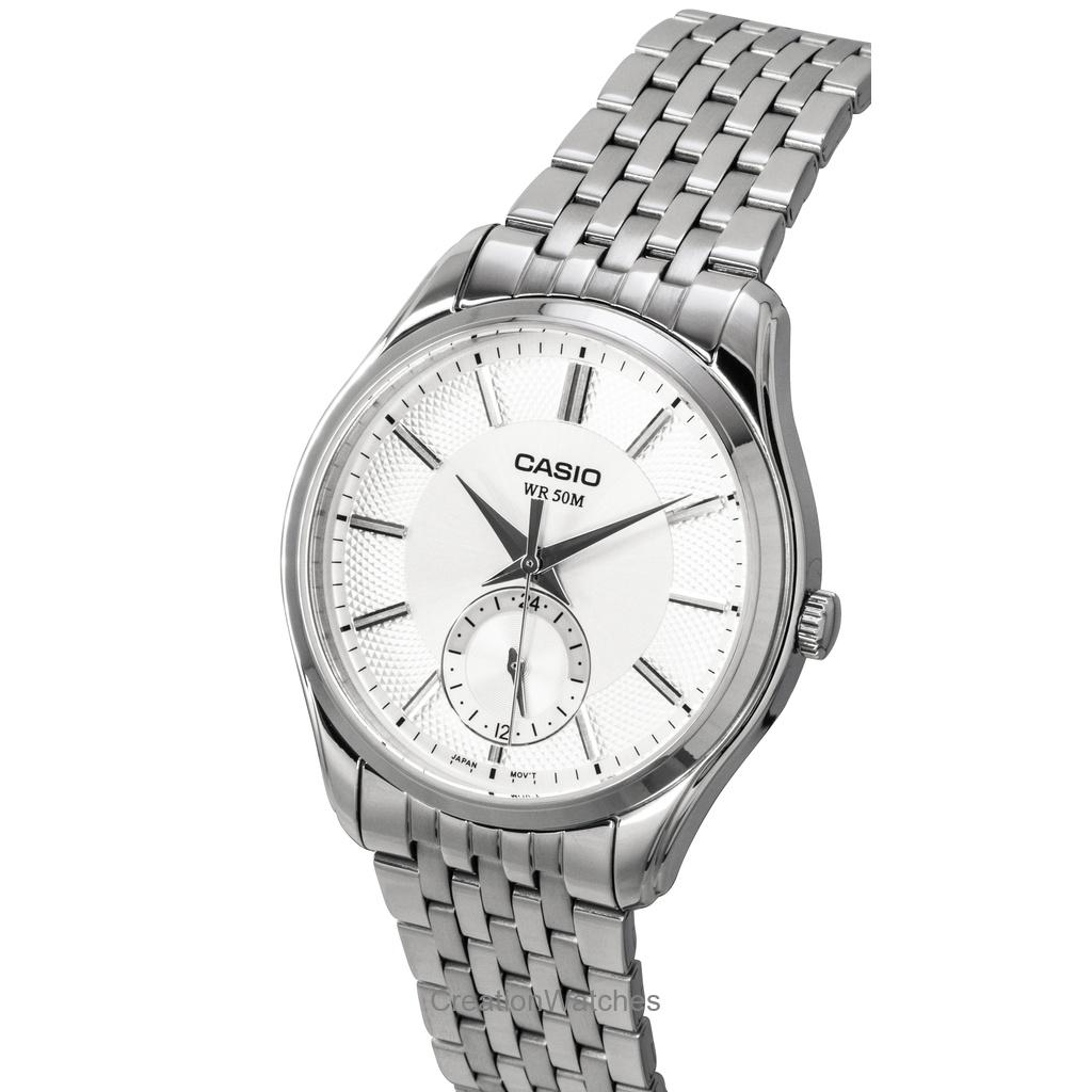Casio Analog Stainless Steel Silver Dial Quartz MTP-B315D-7AV Men's Watch