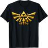 Nintendo Zelda Hyrule-Wappen Ikonisches Goldenes Triforce T-Shirt T-Shirt