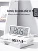 INS Modern Large Screen Wall Clock with Temperature & Humidity Display, Model YD106