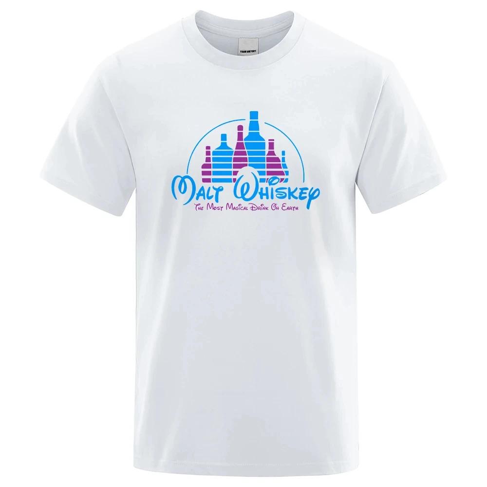 Malt Whiskey Parody Walt Mens Short Sleeve Cotton O-Neck T-Shirt Summer Loose High Quality Brand Men T-Shirts 80414