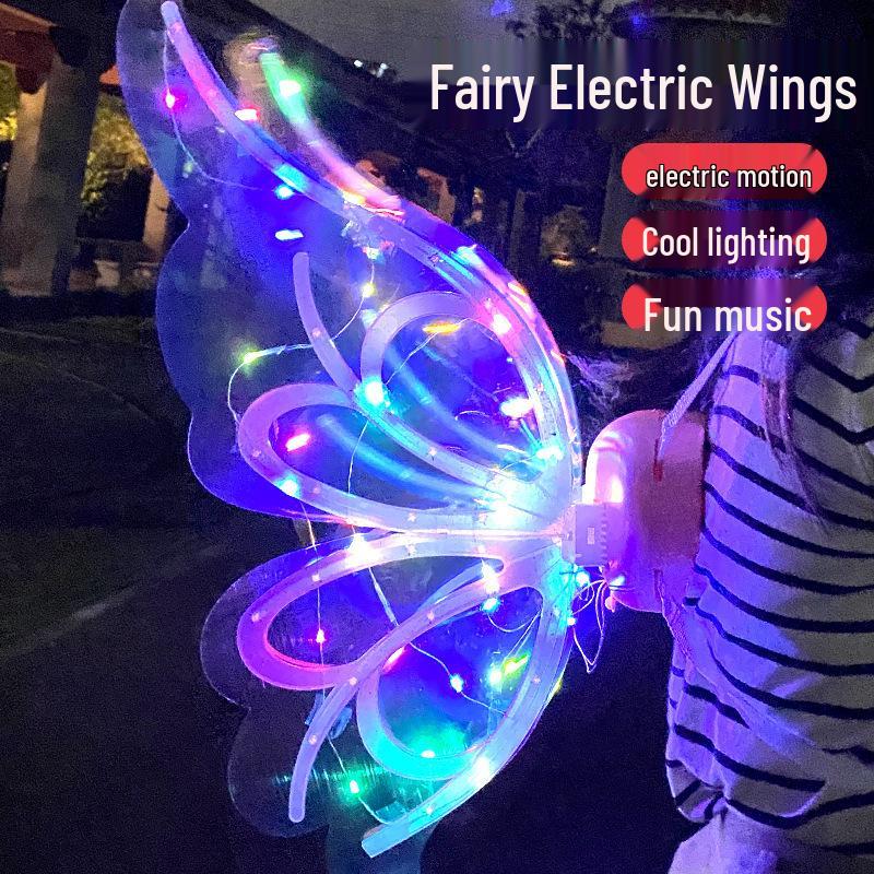 Children's Electric Luminous Angel Fairy Butterfly Wings for Festival Parties