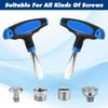 Ergonomic Grip T Handle Screwdriver Wide Flat Head Slotted Screwdriver  Assembly Replacement