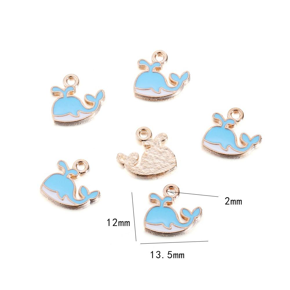 10 sztuk/partia słodkie kreskówki niebieskie breloki ocean gwiazda wisiorek urok rzemiosło dla naszyjnik bransoletka DIY biżuteria akcesoria do tworzenia