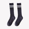 1 Pair Fashion School Sock for Kids Boy Girl Simplicity Solid Color Striped Calf Sock for ChildrenSpring Autumn Soft Cotton Sock