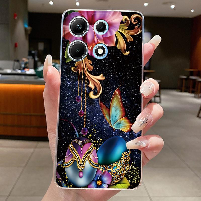 For Infinix Note 30 Case X6833B X6716B X6711 Note30 5G Lovely Cartoon Transparent Soft TPU Phone Case For Infinix Note 30 Cover