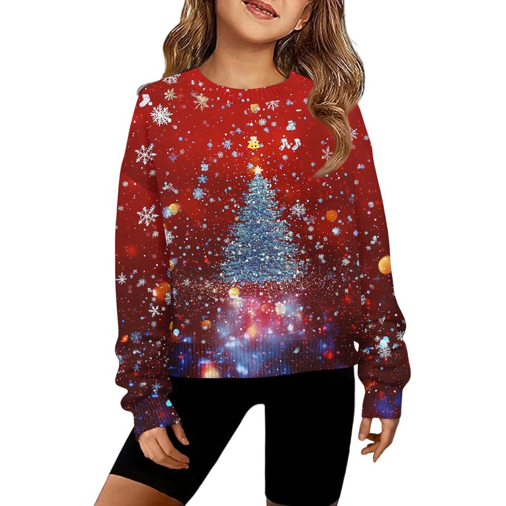 Girls' Hooded Tie-Dye Sweatshirt - Pullover Print Top
