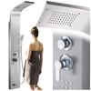 Shower Panel Tap with Hydromassage - Nickel-plated