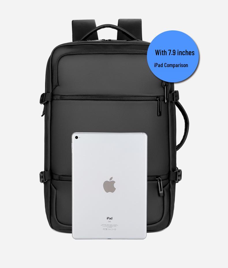 Men's Business Travel Backpack - High-End, Large-Capacity, Waterproof, Fashionable Computer and Shoulder Bag.