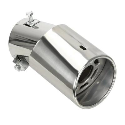 Embout de silencieux d'échappement arrière rond universel pour voiture, en acier inoxydable chromé, accessoire de remplacement pour automobile