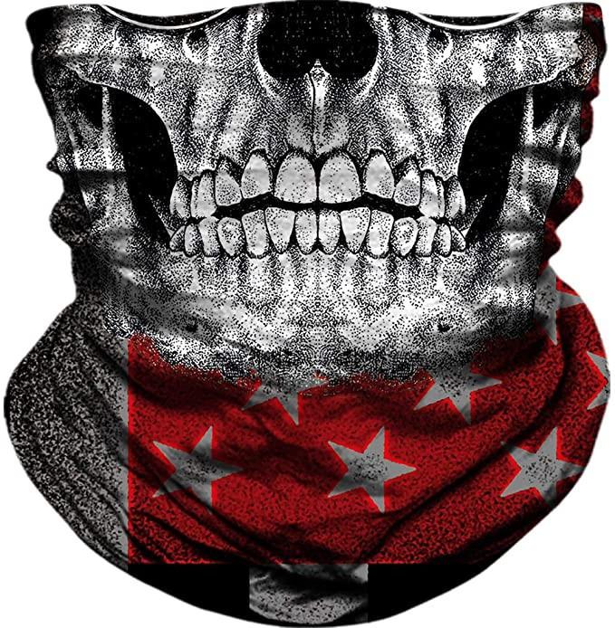 Skull Men Balaclava Ski Mask Cycling Caps Snowboard Face Cover Motorcycle Bicycle Helmet Hood Bandana Scarf Breathable Windproof