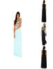 Elegant Women Round Neck Sleeveless Geometric Print Chiffon Dress Long Floor Length Stylish Casual Attire