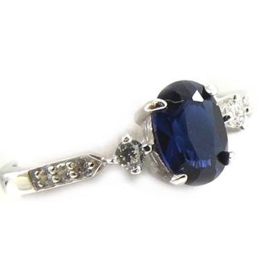 Sapphire 'Scarlett' Silver Ring