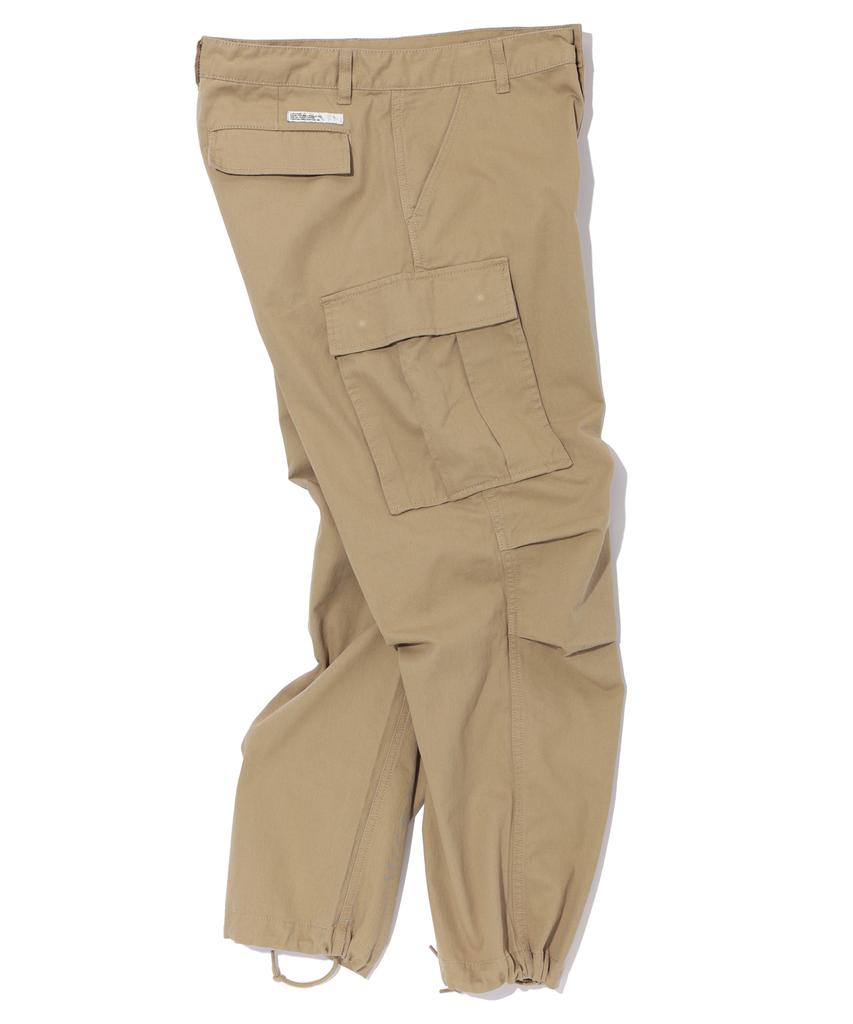 SOUNDSLIFE Wide Cargo Pants (Cotton) Beige