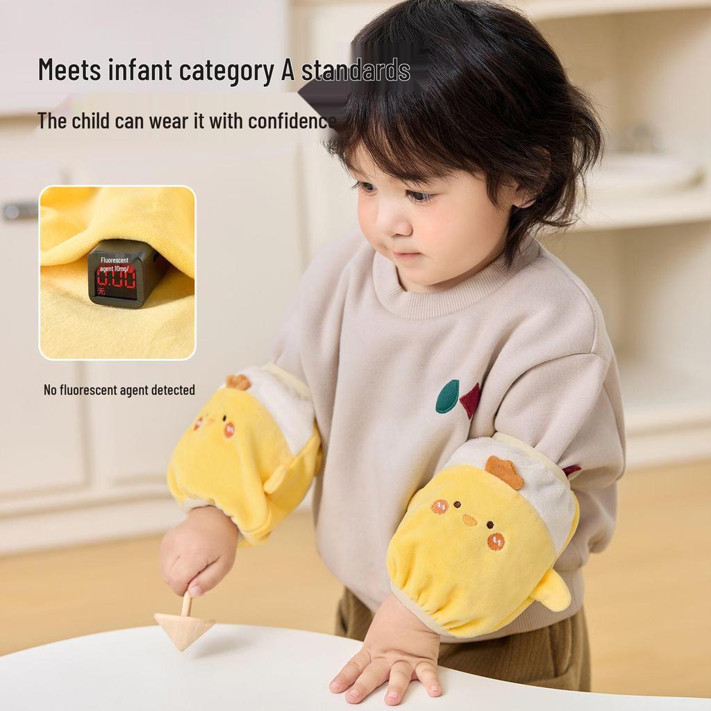 Nidoran 2025 Kids' Autumn/Winter Arm Protectors - Anti-Stain, Warm Sleeves for Boys & Girls