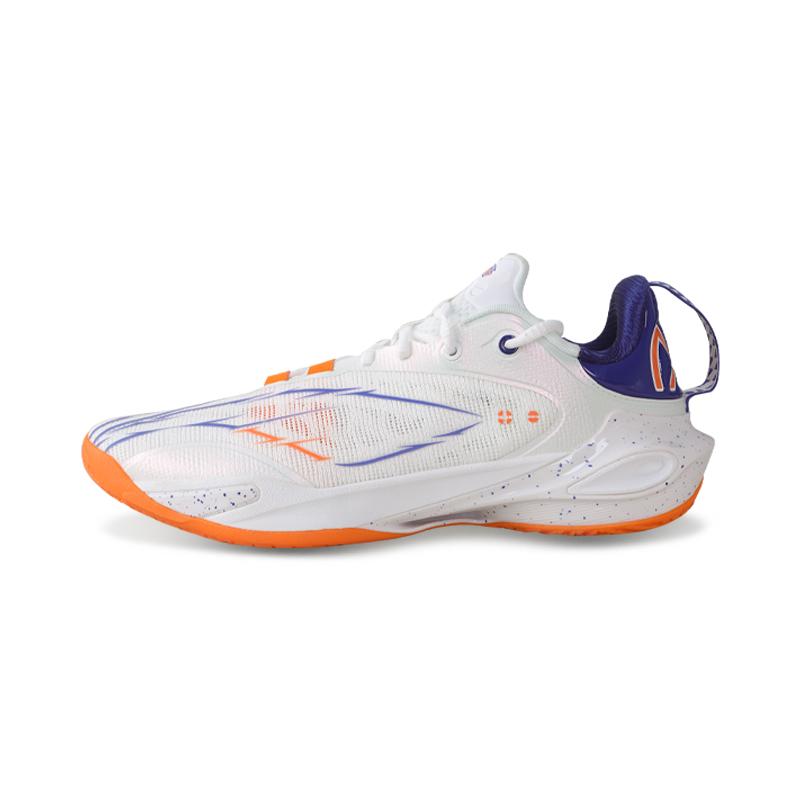 Li Ning Flash Attack 11 CBA Shanghai Team PE Edition Men Basketball Shoes White Orange ABAU053-29
