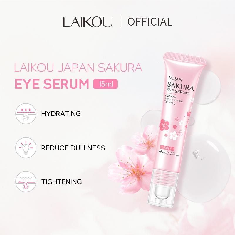 LAIKOU Japan Sakura Eye Serum Remove Wrinkles Anti-aging Rejuvenating 15ml