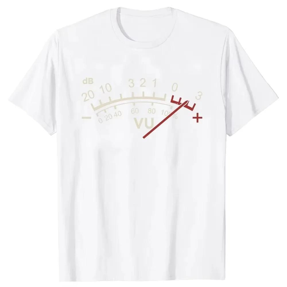 New Unisexs 100 Cotton Tshirt with DJ Audio Pattern Comfortable and Breathable Suitable for Beach Trips and Parties S