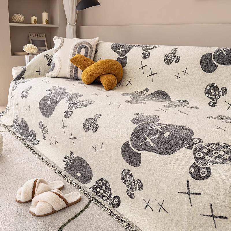 Полотенце для дивана из шенилла, универсальное новогоднее полотенце для дивана, универсальное полотенце для дивана Four Seasons, ткань для покрывала 180*130cm