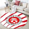 Poole Town Football Club,Round Area Rug,Carpet Rug for Living Room Bedroom Sofa Playroom Decor,Non-slip Floor Mat