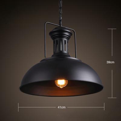 Creative Retro Simple LED American Wrought Iron Pot Chandelier Hotel Bar Restaurant Coffee Shop Decorative Lighting.