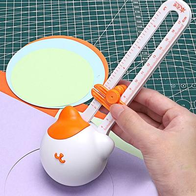 360-Degree Precision Circle Cutter - Stainless Steel Paper Trimmer For Diy Crafts, Students, 3.93" To 12.6" Diameter