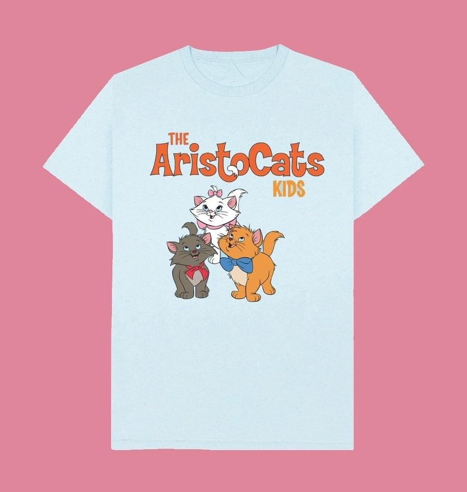 The Aristocats light Blue Classic Unisex Cotton S-5XL T-shirt Unisex T-Shirt S