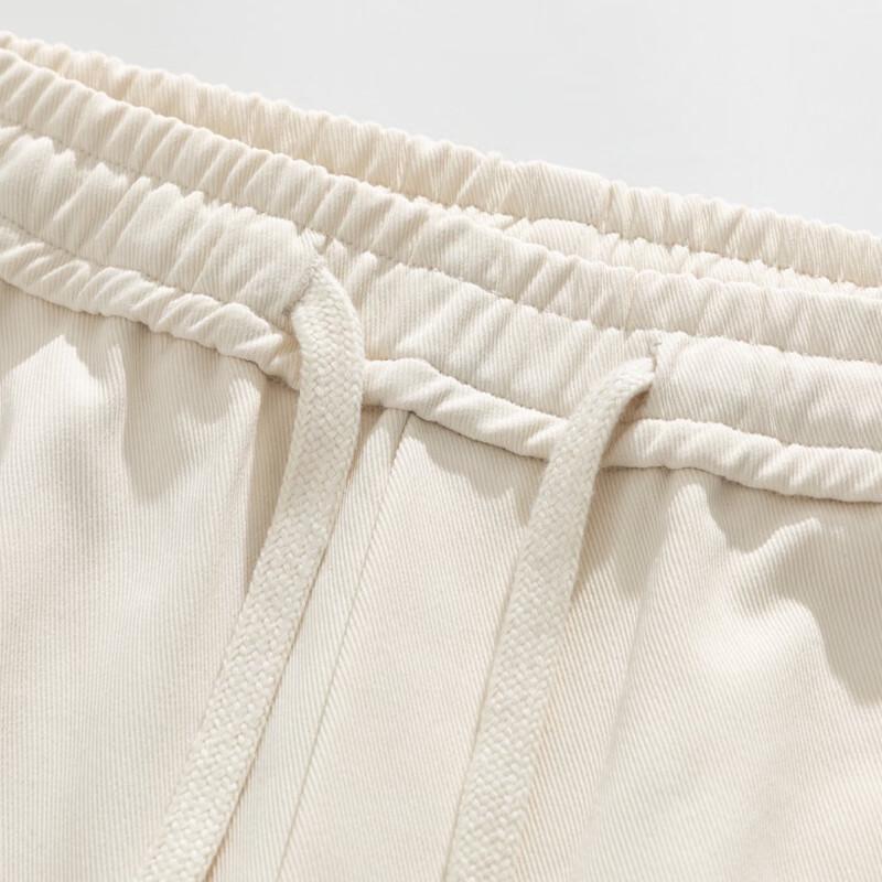 Mark Fairwhale Men's Casual Workwear Straight Drawstring Pants