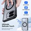 Magnetic [Hinge Protection][HD Screen Protector][Translucent Matte]Slim Skin-Friendly&Smooth Touch Shockproof Phone Case for Pixel 10 Pro Fold-Black