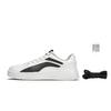 Li Ning Comfortable Slip Resistant Abrasion Resistant Low Top Skateboard Shoes Unisex White Black AGCP335-4