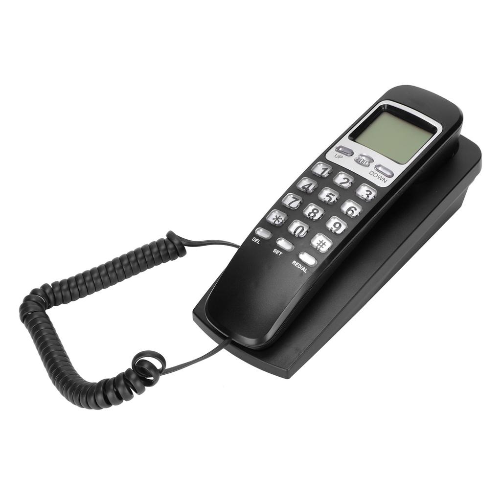 KXT777CID Drátový nástěnný telefon Kalendář LCD displej Funkce opakování Pevná linka Drátový telefon pro hotel