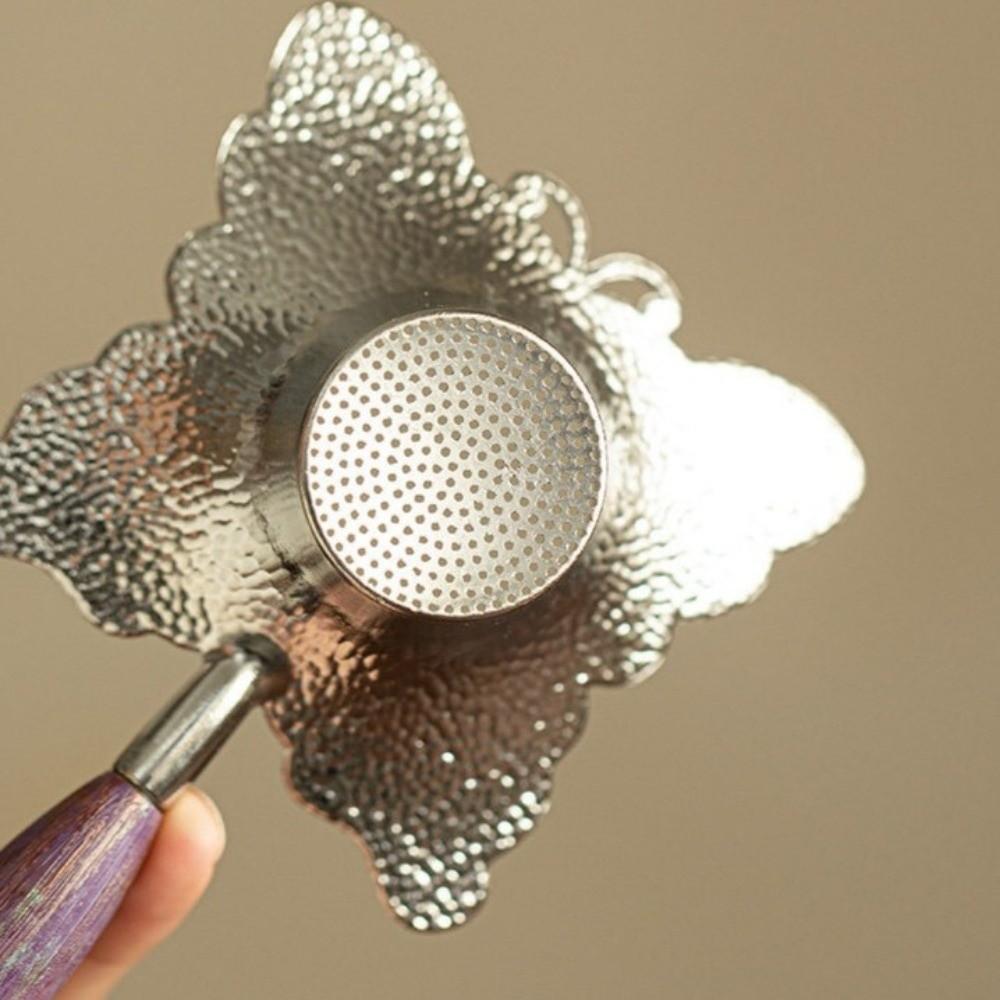 Mesh Filter Sieve Butterfly Tea Filter Vintage Zinc Zinc Alloy Tea Infuser Teaware Tea Strainer  Teas Lover