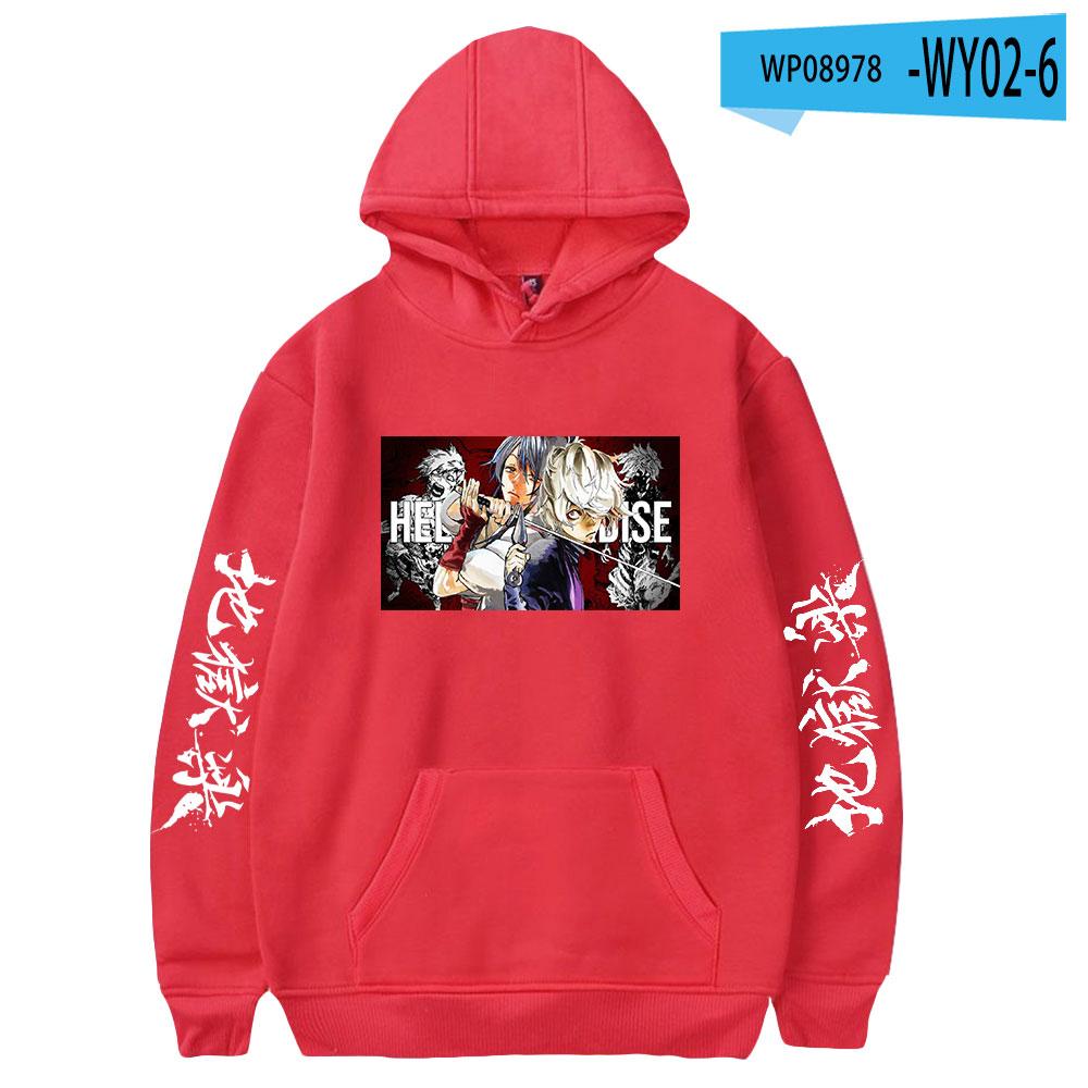 2023 Jigoku Raku Gabimaru Anime Hoodie Long Sleeve Woman Man Sweatshirts Harajuku Streetwear Jigokuraku Manga Clothes Hoodies
